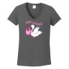 Ladies Heavy Cotton ™ 100% Cotton V Neck T Shirt Thumbnail