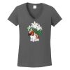 Ladies Heavy Cotton ™ 100% Cotton V Neck T Shirt Thumbnail