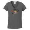 Ladies Heavy Cotton ™ 100% Cotton V Neck T Shirt Thumbnail