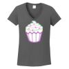 Ladies Heavy Cotton ™ 100% Cotton V Neck T Shirt Thumbnail
