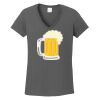 Ladies Heavy Cotton ™ 100% Cotton V Neck T Shirt Thumbnail