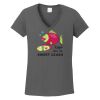 Ladies Heavy Cotton ™ 100% Cotton V Neck T Shirt Thumbnail