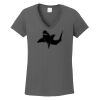 Ladies Heavy Cotton ™ 100% Cotton V Neck T Shirt Thumbnail