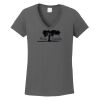 Ladies Heavy Cotton ™ 100% Cotton V Neck T Shirt Thumbnail