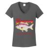 Ladies Heavy Cotton ™ 100% Cotton V Neck T Shirt Thumbnail