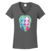 Ladies Heavy Cotton ™ 100% Cotton V Neck T Shirt Thumbnail