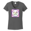 Ladies Heavy Cotton ™ 100% Cotton V Neck T Shirt Thumbnail
