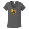 Ladies Heavy Cotton ™ 100% Cotton V Neck T Shirt Thumbnail