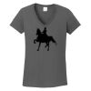 Ladies Heavy Cotton ™ 100% Cotton V Neck T Shirt Thumbnail