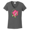Ladies Heavy Cotton ™ 100% Cotton V Neck T Shirt Thumbnail
