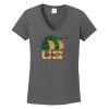 Ladies Heavy Cotton ™ 100% Cotton V Neck T Shirt Thumbnail