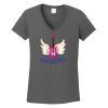 Ladies Heavy Cotton ™ 100% Cotton V Neck T Shirt Thumbnail