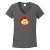Ladies Heavy Cotton ™ 100% Cotton V Neck T Shirt Thumbnail