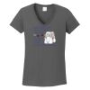 Ladies Heavy Cotton ™ 100% Cotton V Neck T Shirt Thumbnail