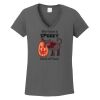 Ladies Heavy Cotton ™ 100% Cotton V Neck T Shirt Thumbnail