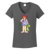 Ladies Heavy Cotton ™ 100% Cotton V Neck T Shirt Thumbnail