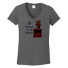 Ladies Heavy Cotton ™ 100% Cotton V Neck T Shirt Thumbnail