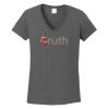 Ladies Heavy Cotton ™ 100% Cotton V Neck T Shirt Thumbnail