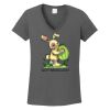 Ladies Heavy Cotton ™ 100% Cotton V Neck T Shirt Thumbnail