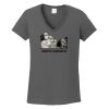 Ladies Heavy Cotton ™ 100% Cotton V Neck T Shirt Thumbnail