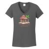 Ladies Heavy Cotton ™ 100% Cotton V Neck T Shirt Thumbnail