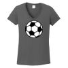 Ladies Heavy Cotton ™ 100% Cotton V Neck T Shirt Thumbnail
