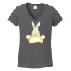 Ladies Heavy Cotton ™ 100% Cotton V Neck T Shirt Thumbnail