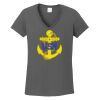 Ladies Heavy Cotton ™ 100% Cotton V Neck T Shirt Thumbnail