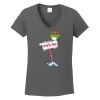 Ladies Heavy Cotton ™ 100% Cotton V Neck T Shirt Thumbnail