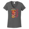 Ladies Heavy Cotton ™ 100% Cotton V Neck T Shirt Thumbnail