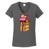 Ladies Heavy Cotton ™ 100% Cotton V Neck T Shirt Thumbnail