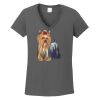 Ladies Heavy Cotton ™ 100% Cotton V Neck T Shirt Thumbnail