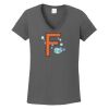 Ladies Heavy Cotton ™ 100% Cotton V Neck T Shirt Thumbnail