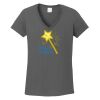 Ladies Heavy Cotton ™ 100% Cotton V Neck T Shirt Thumbnail