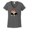 Ladies Heavy Cotton ™ 100% Cotton V Neck T Shirt Thumbnail