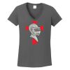Ladies Heavy Cotton ™ 100% Cotton V Neck T Shirt Thumbnail