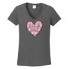 Ladies Heavy Cotton ™ 100% Cotton V Neck T Shirt Thumbnail