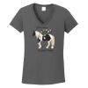 Ladies Heavy Cotton ™ 100% Cotton V Neck T Shirt Thumbnail