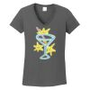 Ladies Heavy Cotton ™ 100% Cotton V Neck T Shirt Thumbnail