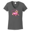 Ladies Heavy Cotton ™ 100% Cotton V Neck T Shirt Thumbnail