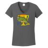 Ladies Heavy Cotton ™ 100% Cotton V Neck T Shirt Thumbnail