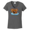 Ladies Heavy Cotton ™ 100% Cotton V Neck T Shirt Thumbnail