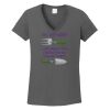 Ladies Heavy Cotton ™ 100% Cotton V Neck T Shirt Thumbnail