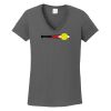 Ladies Heavy Cotton ™ 100% Cotton V Neck T Shirt Thumbnail