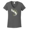 Ladies Heavy Cotton ™ 100% Cotton V Neck T Shirt Thumbnail