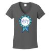 Ladies Heavy Cotton ™ 100% Cotton V Neck T Shirt Thumbnail