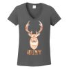 Ladies Heavy Cotton ™ 100% Cotton V Neck T Shirt Thumbnail