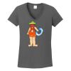 Ladies Heavy Cotton ™ 100% Cotton V Neck T Shirt Thumbnail