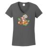 Ladies Heavy Cotton ™ 100% Cotton V Neck T Shirt Thumbnail