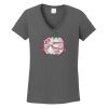 Ladies Heavy Cotton ™ 100% Cotton V Neck T Shirt Thumbnail